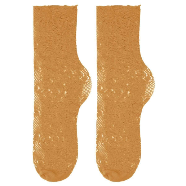 Lola Lace Crew Sock | Beige